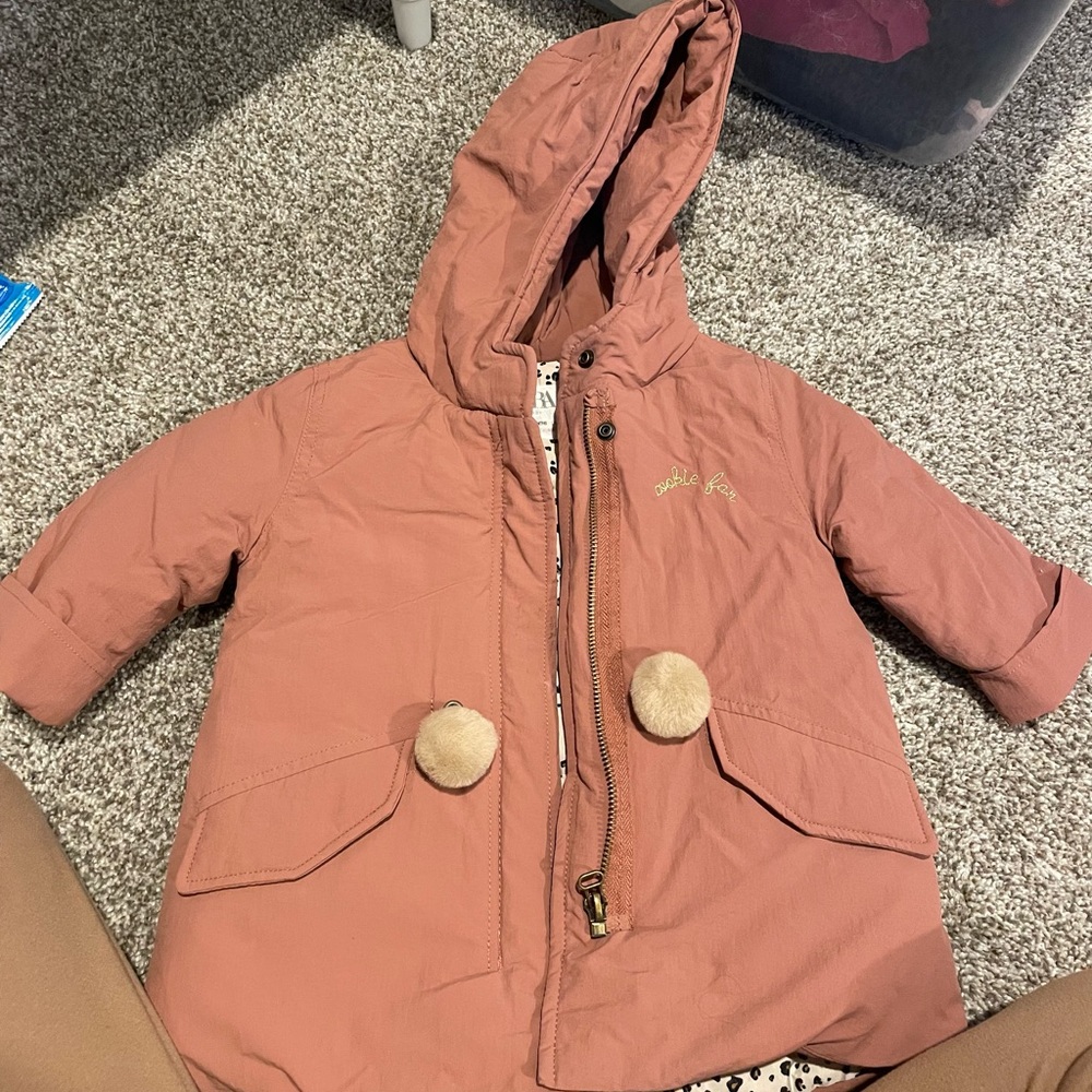 Baby girl ZARA 9-12 month coat